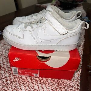Nike Kids White Velcro Sneakers